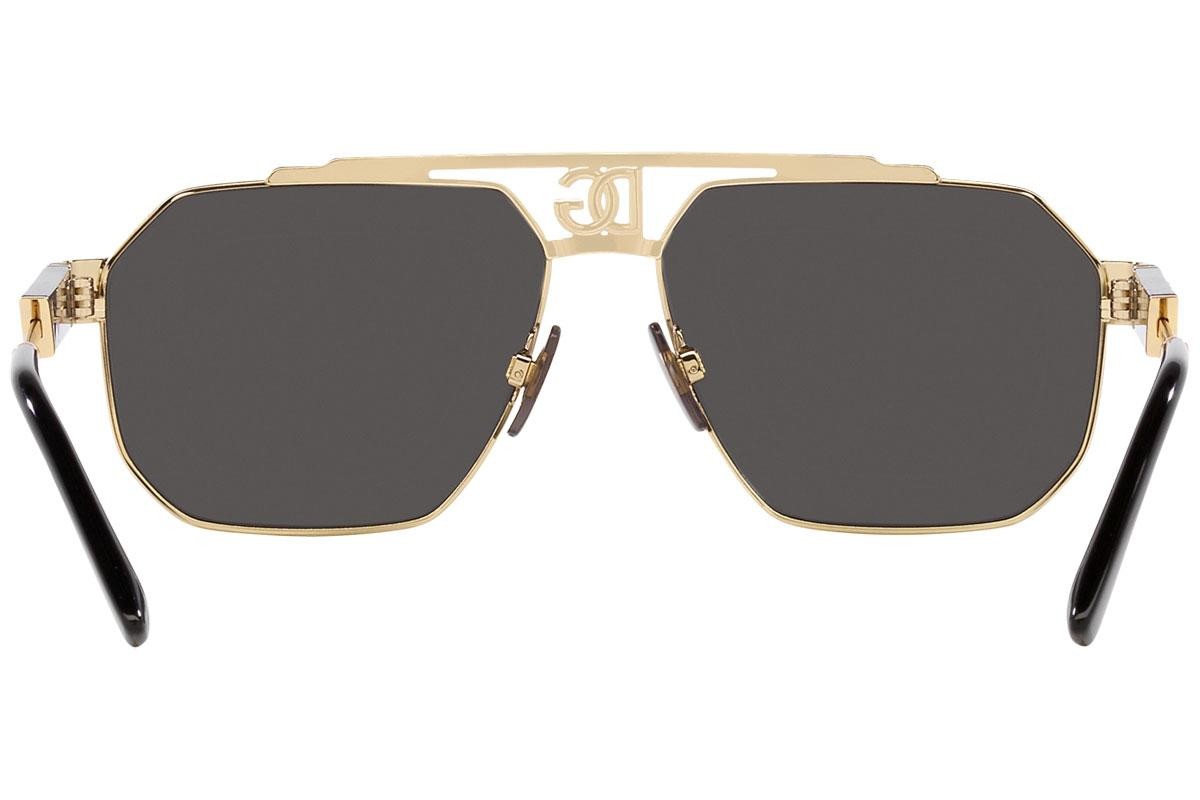 Dolce & Gabbana DG2294 (02/87) 59 | Unisex Altın Güneş Gözlüğü